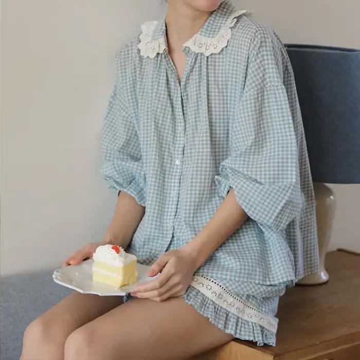 Pyjama deux pièces 100% coton pour femmes
