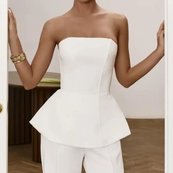 Top bustier à baleines
