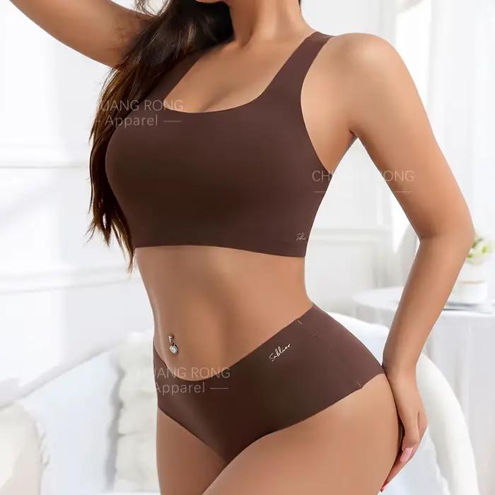 Vente Flash : Ensemble soutien-gorge sans fil et shorty personnalisé pour femme
