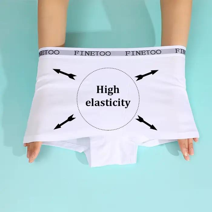 FINETOO sous-vêtements pour femmes pantalons à quatre coins culottes confortables antibactériennes entrejambe culotte