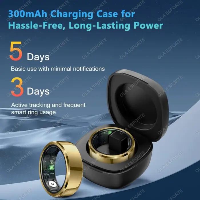 2025 anneau intelligent pression artérielle fréquence cardiaque surveillance du sommeil Smartring IP68 et 5ATM étanche Multi-sport Mode Smartring homme femmes
