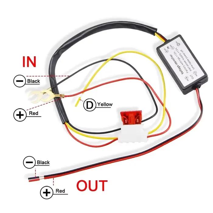 Contrôleur DRL pour voiture, faisceau de relais de feux diurnes LED, variateur marche/arrêt, contrôleur de feu antibrouillard, ligne de retard de lumière de retard