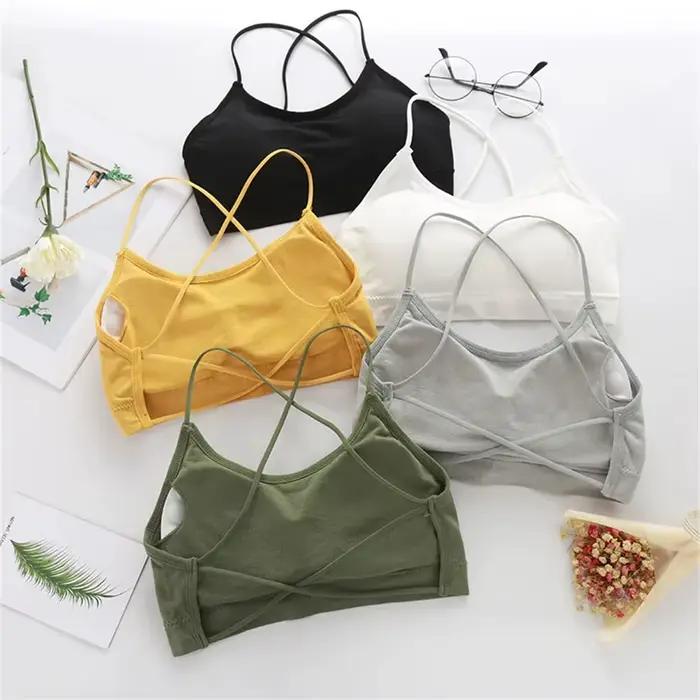 Soutien-gorge de sport à bretelles croisées pour femmes