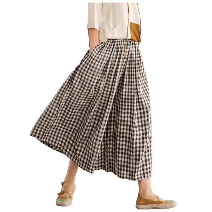 Pantalon Capri à jambes larges pour femme