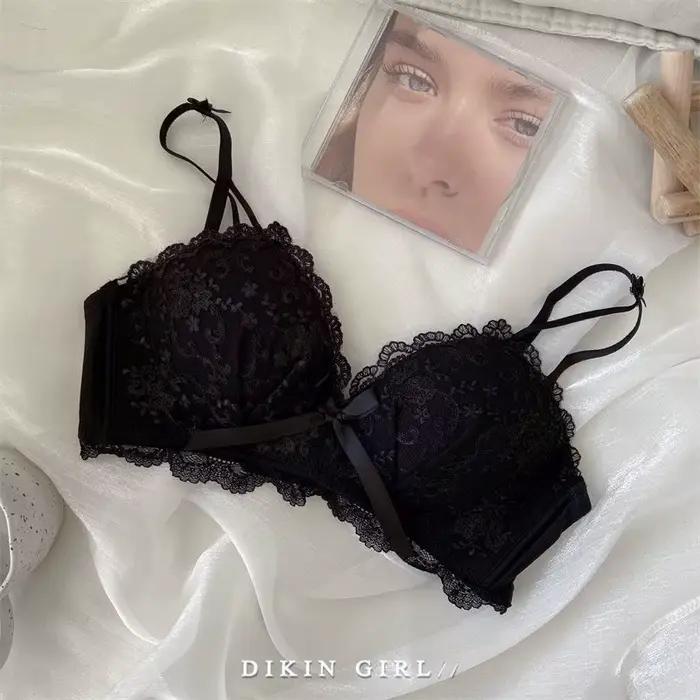 Soutien-gorge/sous-vêtements brodés sous-vêtements en dentelle soutien-gorge à armatures sans fil ensemble de soutien-gorge de rassemblement confortable ensemble de soutien-gorge en dentelle