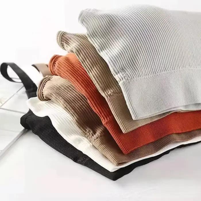 Sous-vêtements Sexy pour femmes, sans anneau en acier, Lingerie, soutien-gorge, haut tubulaire enveloppé sur la poitrine, beauté du dos, en coton actif, Section fine
