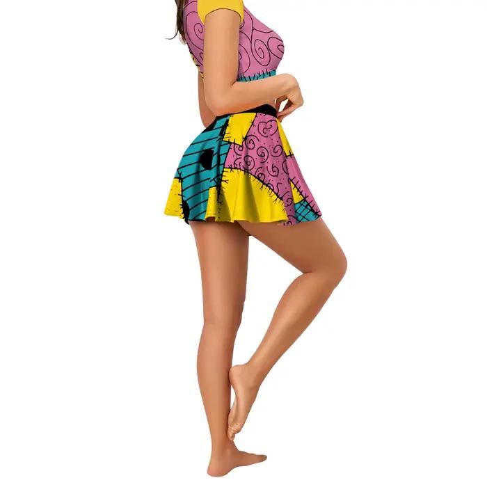 [Tu es mon secret] Halloween cauchemar avant noël Sally robe haut de fête déguisement adulte Performance Cosplay Costumes ensembles
