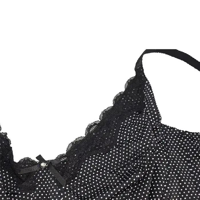 Soutien-gorge Sexy grande taille à pois pour femmes