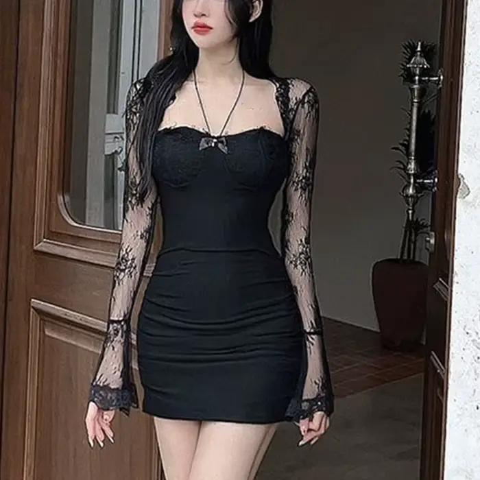 Robe de soirée à manches longues pour femmes