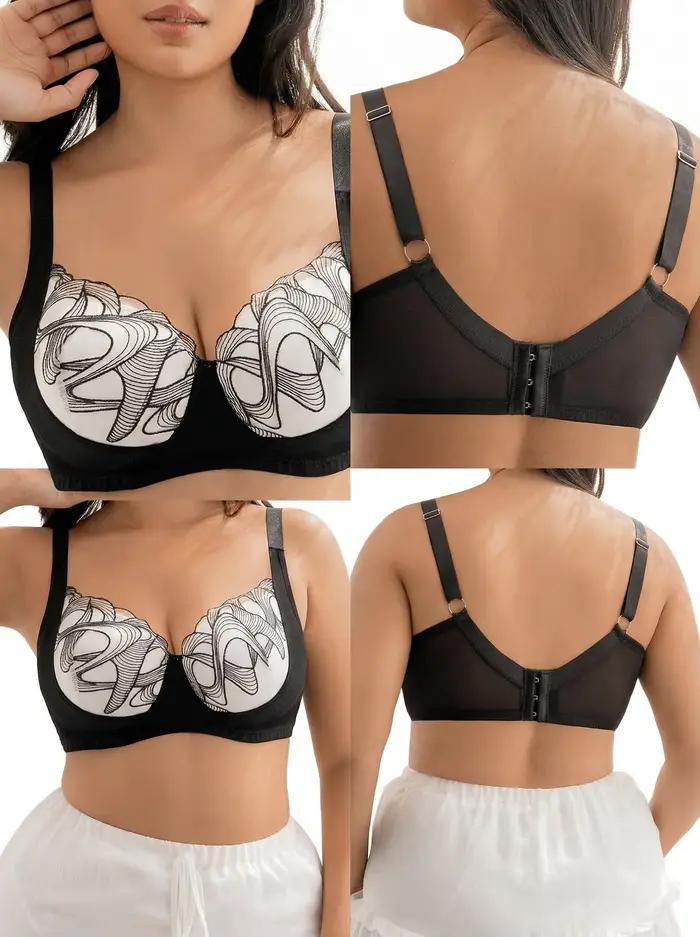 Soutien-gorge Grande Taille Confortable à Bonnets Profonds pour Femmes