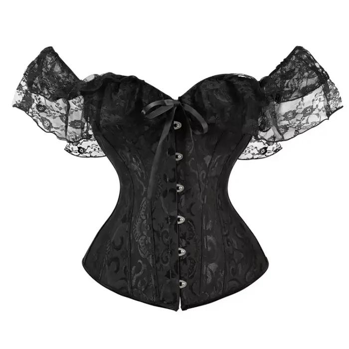 Haut corset en dentelle pour femme