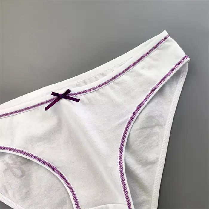 7 pièces/ensemble culottes d'écolière semaine imprimé sous-vêtement bikini femmes coton lettres slips confortables dames