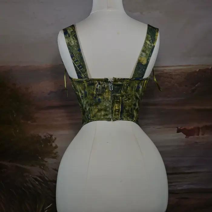 Corset Bustier à lacets sur le devant pour femmes