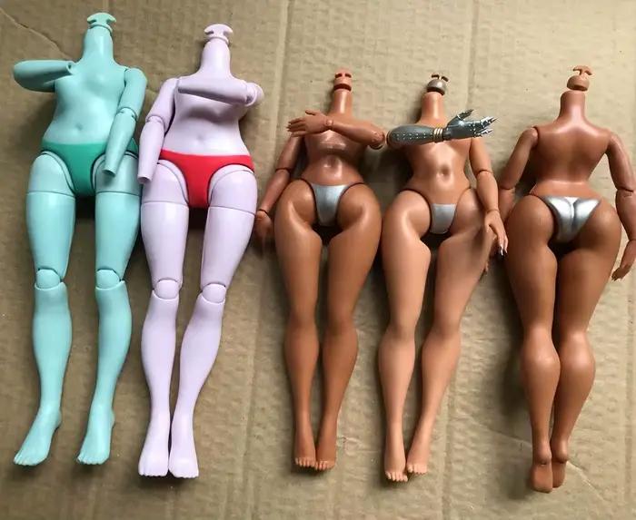 Gros corps de poupée mode grande soeur blanc noir marron couleur figurines 1/6 corps de poupée avec mains enfants bricolage Dressing jouet corps