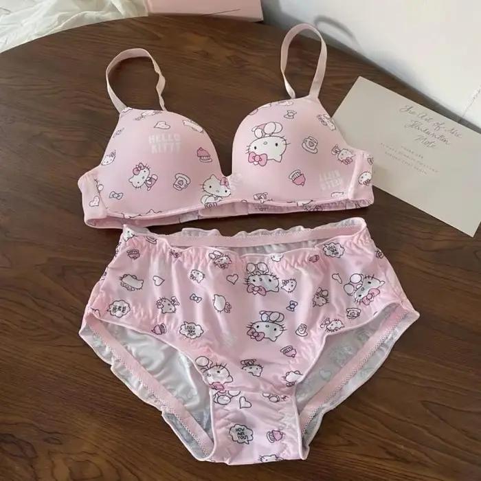 Ensemble de soutien-gorge Kawaii Sanrio pour femmes