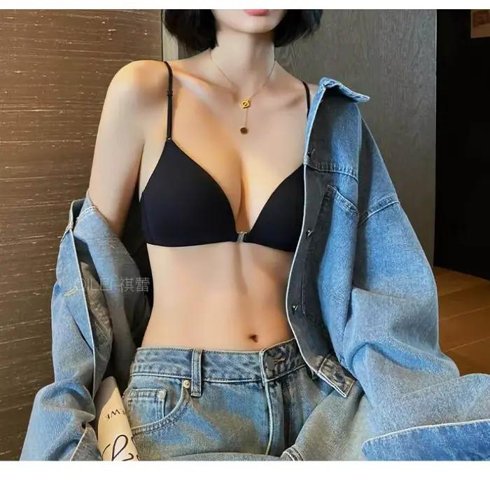 Soutiens-gorge à fermeture avant pour femmes à petite poitrine