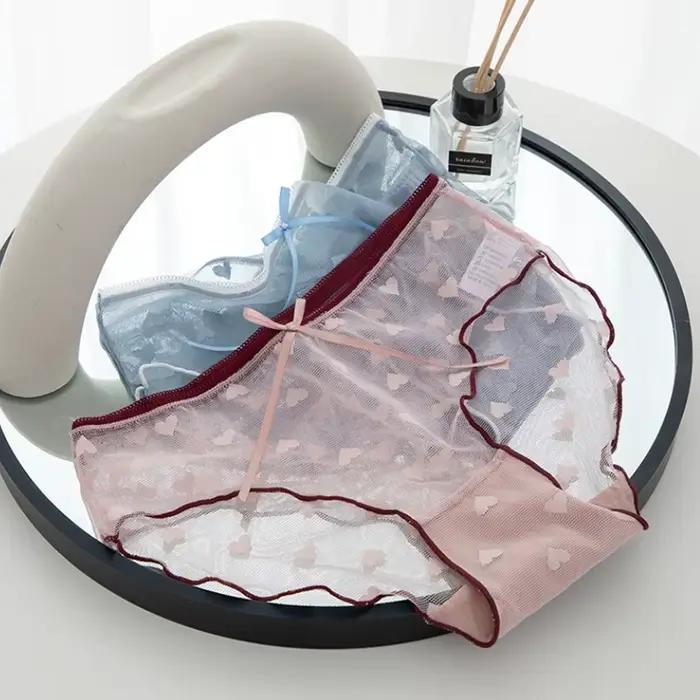 Culotte en dentelle transparente et Sexy pour femme