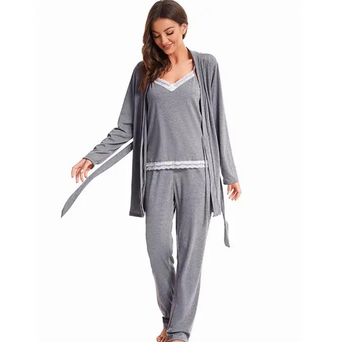 Pyjama en Coton Glacé pour Femme