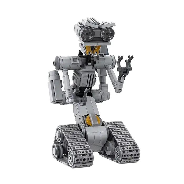 Gobricks MOC Johnnyed 5 Robots modèle brique Circuits courts militaire émotionnel Robot bloc de construction Kit jouets pour cadeaux pour adultes