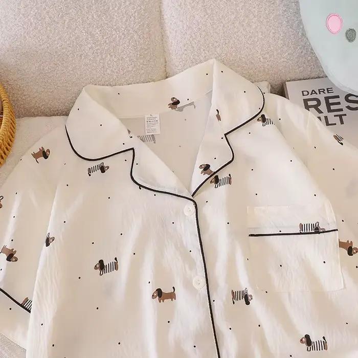 Pyjama pour femme à manches courtes