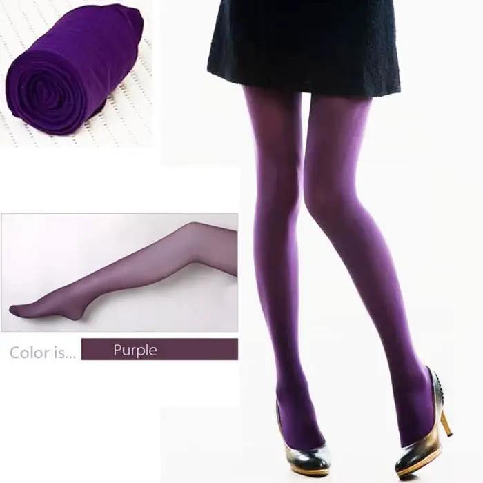 Collants Sexy violet Opaque femmes