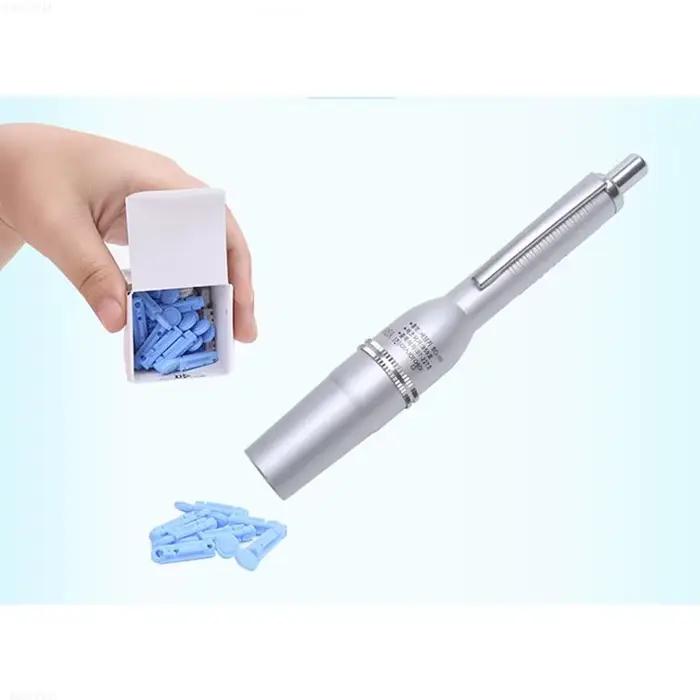 Stylo de ponction de ventouses de sang, décharge de limon, exsangulation indolore, barbe multiple laissant l'aiguille, collecte de sang unique