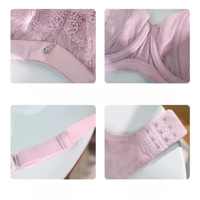 Femmes 70 75 80 85 90 B C D tasse soutien-gorge poitrine montrer réglage mineur froncé soutiens-gorge maille
