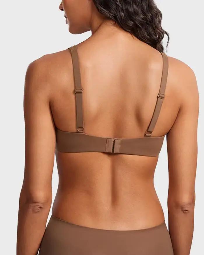 Soutien-gorge balconnet sans couture avec armatures