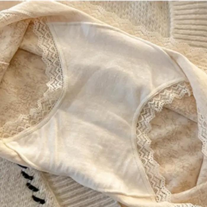 Boxers en coton respirants sans couture avec dentelle féminine pour femmes grandes tailles lingerie intime élégante occassions quotidiennes