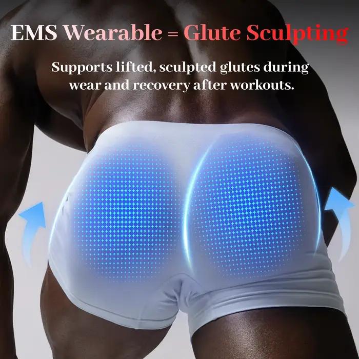 Shorts de massage à stimulation musculaire EMS intelligents, micro-courant, pantalons de yoga, sous-vêtements, pour hommes et femmes, pour le remodelage corporel et le fitness