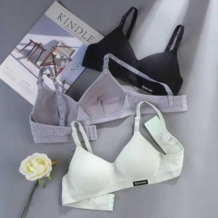 Soutien-gorge sans armatures en coton pour femme