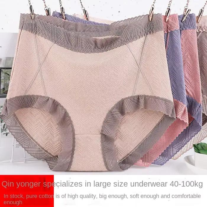 Xl-6xl coton culottes femmes sous-vêtements culotte Sexy dentelle