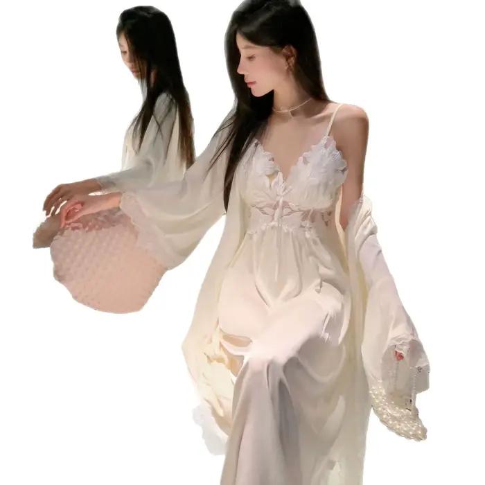 Chemise de nuit camisole romantique française