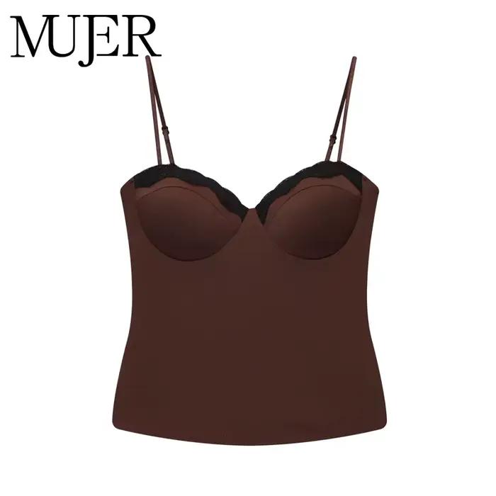 MUJER dentelle haut Corset femmes Sexy dos nu