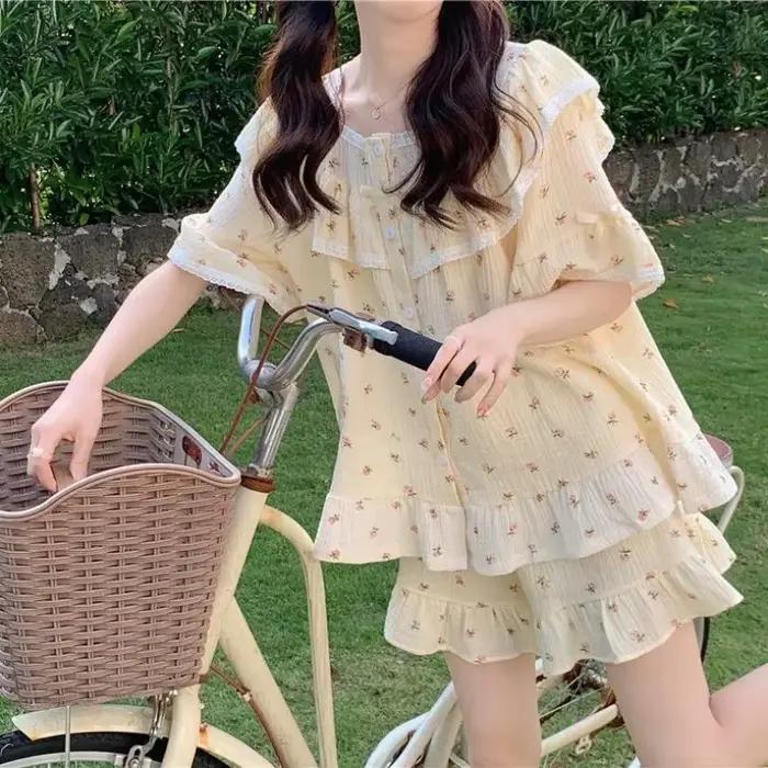 Nouvel ensemble de pyjama d'été pour femme