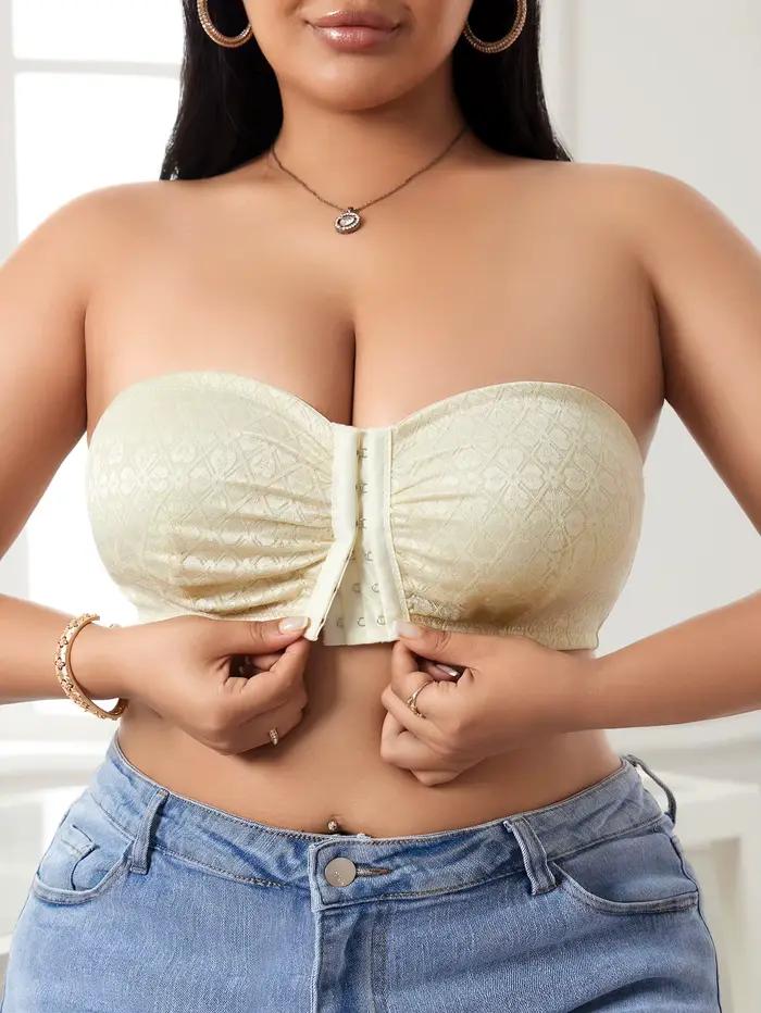 Soutien-gorge sexy en dentelle grande taille à fermeture avant