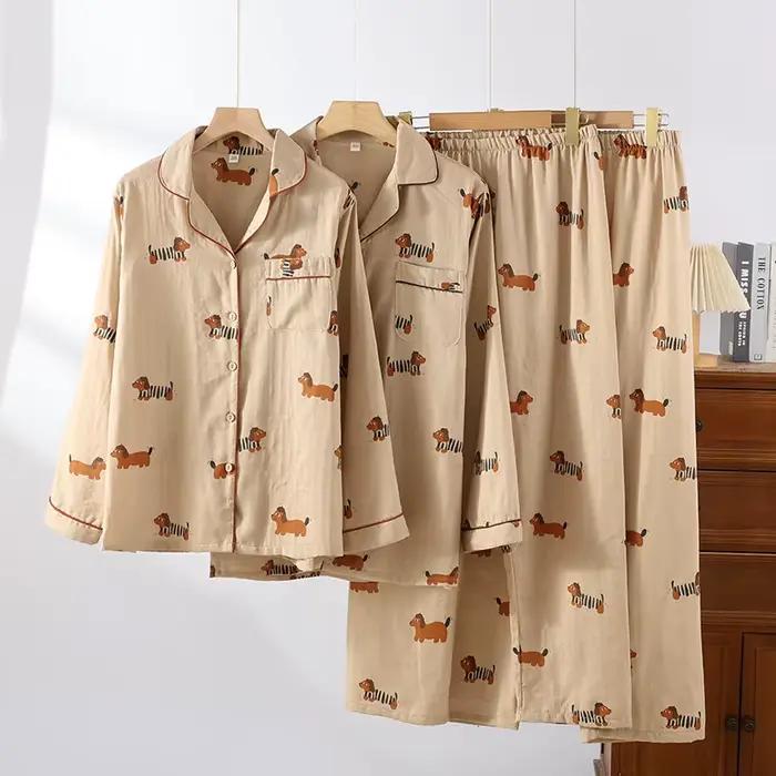 Pyjama en coton pour couple