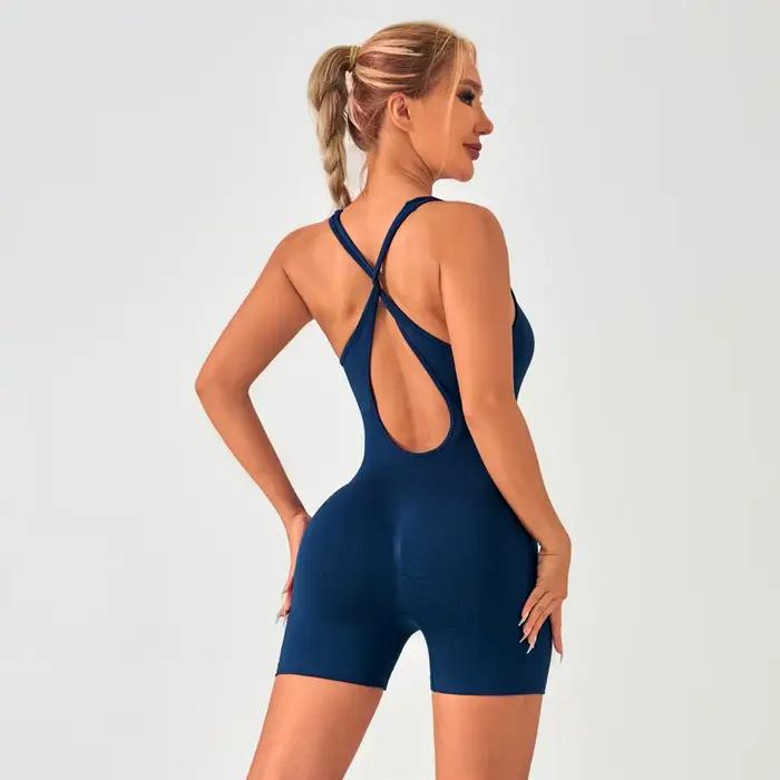 Body d'été vêtements de sport femme gymnastique