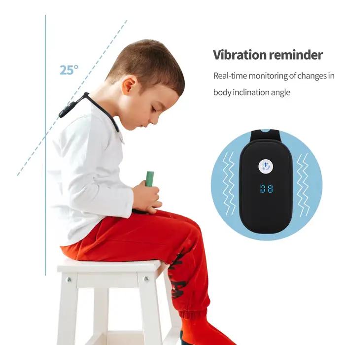 Correcteur de posture intelligent avec rappel par vibration pour adultes et enfants, surveillance en temps réel, capteur portable