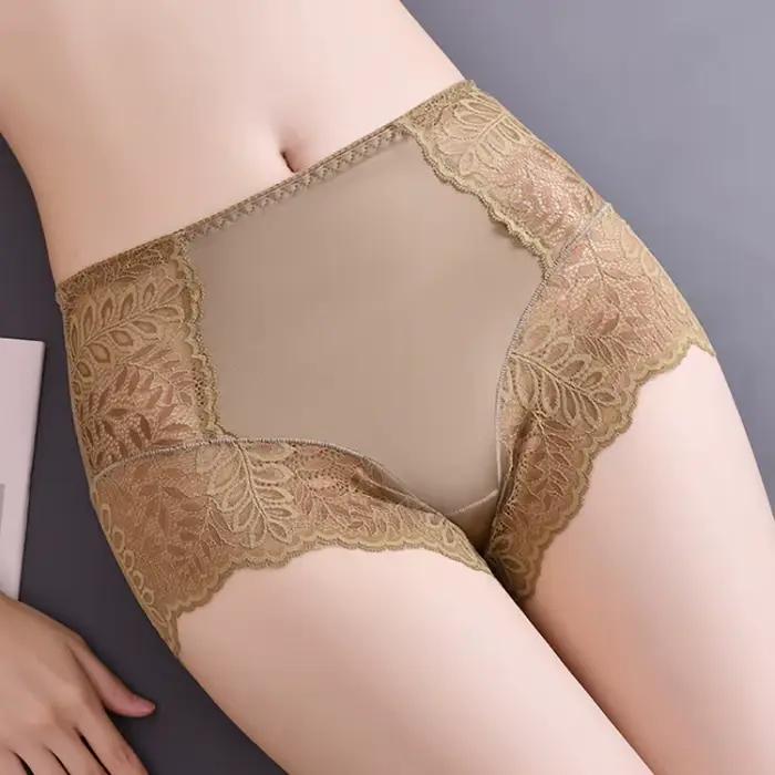 Culotte en dentelle découpée pour femme