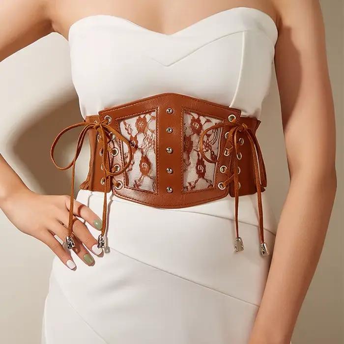 Corset Noir Sexy en Dentelle pour Femme