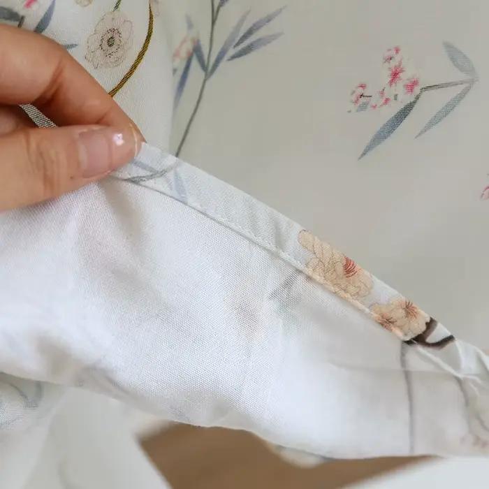 Chemise de nuit en coton et tissu bambou pour femmes, ample, surdimensionnée, couleur verte, Style National, vêtements de nuit, été