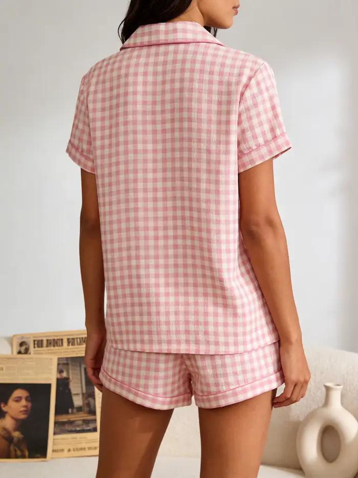 Pyjama femme, cardigan à col rabattu