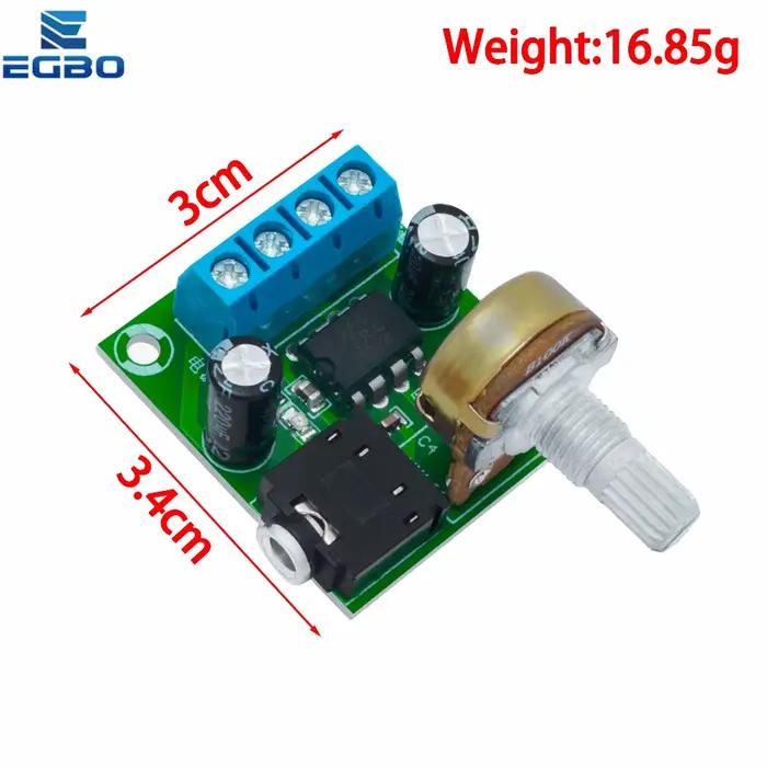 EGBO – carte amplificateur de puissance Audio LM386, DC 3V ~ 12V 5v, Mini Module AMP, volume réglable, nouvel arrivage, 1 pièce