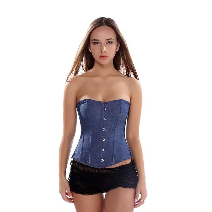 Caudatus-Corset sexy en denim