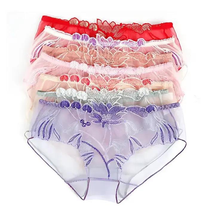 Culotte en maille transparente pour femme
