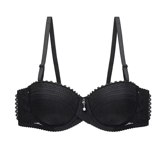 Soutien-gorge Push Up demi-tasse en dentelle pour femmes