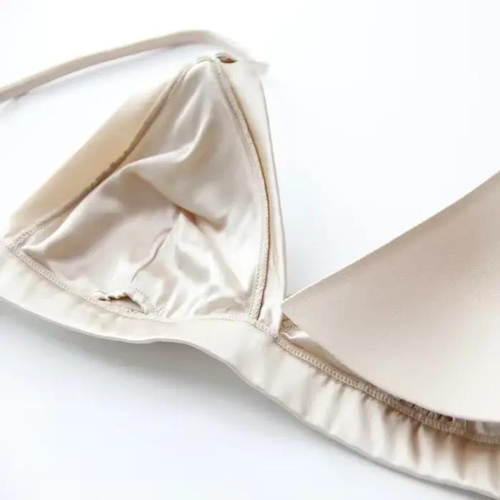 InjThin-Ensemble de soutien-gorge et caleçon en satin pour femme