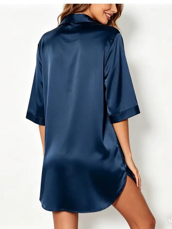 Chemise de nuit élégante en satin