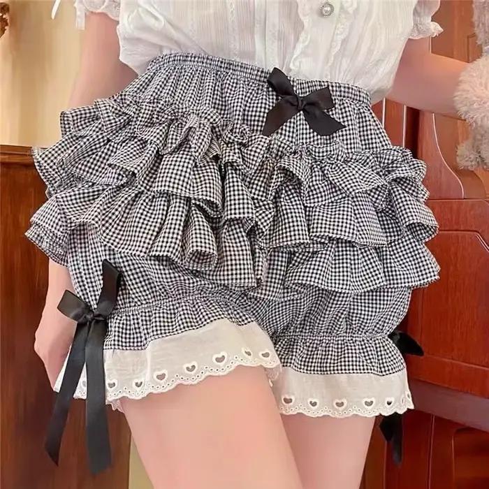 Culottes plissées roses pour femme